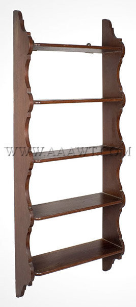 Shelves, Wall
Probably New England
19th Century
Walnut, entire view